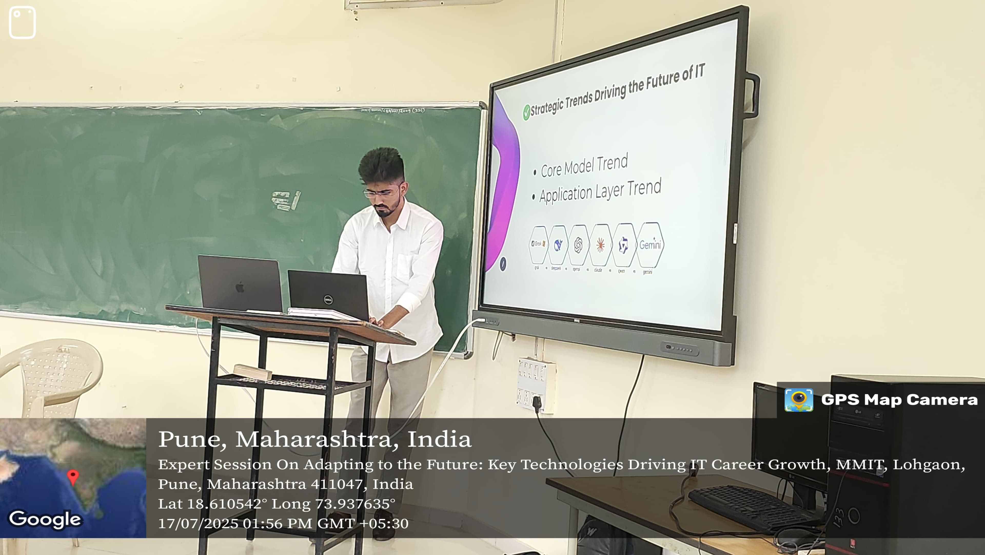 Pratik mid-session — walking through a concept live